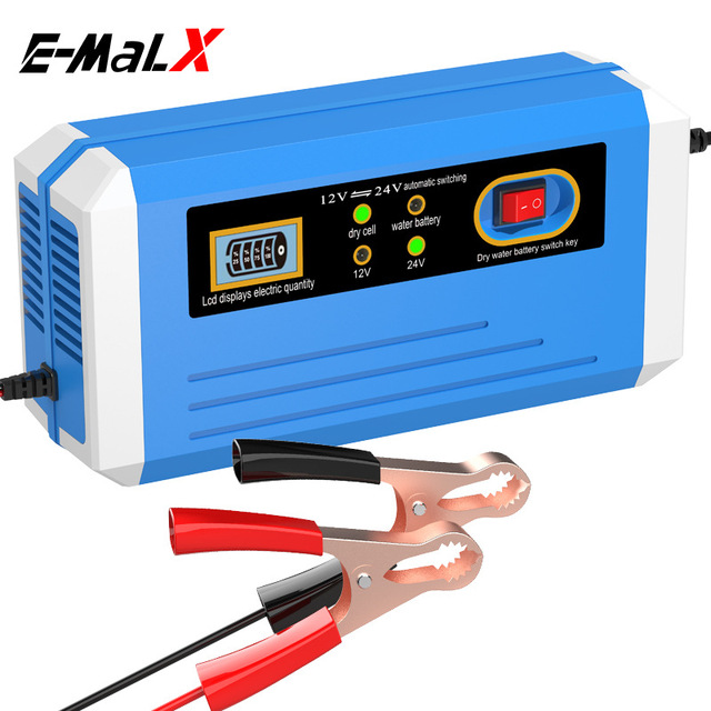 12V 10A Smart Automatic Battery Charger Maintainer for Car Motorcycle ATV RV Boat Lead Acid Battery