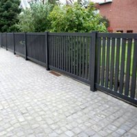Panneaux d'intimité de 6 pieds en alliage d'aluminium, clôture de jardin, décoration extérieure, design moderne écologique pour cour, patio, jardin