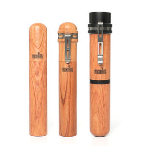 กล่องใส่ซิการ์อะลูมิเนียมพกพา ดีไซน์หรูหรา จากโรงงาน XIAOXIONG ปิดสนิท ป้องกันกลิ่น พร้อมที่เก็บซิการ์ไม้ธรรมชาติ - Product Image 1