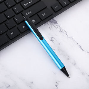 Fabriek Nieuwe Semi-Metalen Drukknop Balpen Blauwe Inkt Voor Zakelijk Kantoor & Reclame Cadeau - Product Image 5