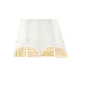 Produit en <span class=keywords><strong>bois</strong></span> articulé au doigt de moulage rond de quart de pin apprêté blanc - Product Image 4