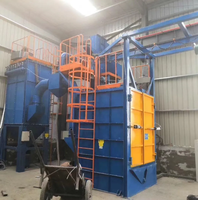 Machine de sablage à crochet Q37 pour le nettoyage des bouteilles de gaz et des jantes de voiture