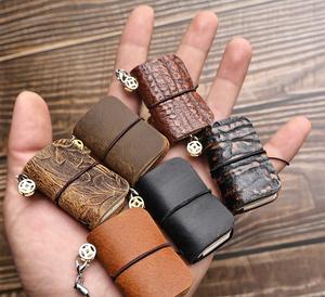 Super mini cahier de poche créatif en cuir de vachette véritable Design fait à la main bijoux bloc-notes polyvalent <span class=keywords><strong>TN</strong></span> manuel Promotions - Product Image 6