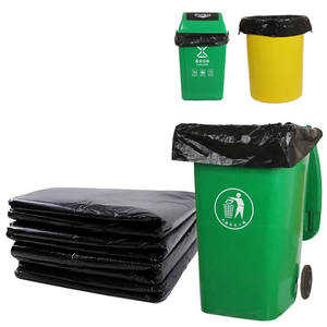 Emballage poubelle robuste déchets jetables en plastique PE-HD sac poubelle en plastique doublures sacs poubelle industriels - Product Image 1