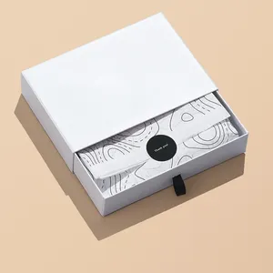 OEM pink white drawer gift box rigid cardboard jewelry sliding drawer box for 10ml perfume