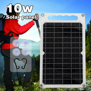 Panneau solaire flexible Lan Aoyue 10W, portable, pour le camping en plein air, les voyages et la recharge - Product Image 2