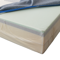 Matelas en silicone et mousse pour 2 personnes de 15cm d'épaisseur pour chambre d'hôtel, meubles de maison, appartements pour bébés et enfants