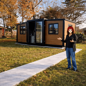 Maison préfabriquée contemporaine extensible en conteneur à moins de 3000 $ avec des caractéristiques coupe-vent et isolantes - Product Image 1