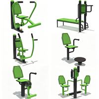 Appareil de fitness d'extérieur de haute qualité en acier galvanisé durable et écologique, machine de torsion de taille pour parc, équipement assis