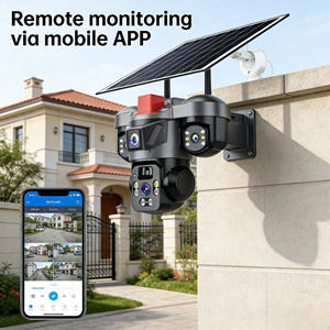 Caméra de sécurité PTZ avec capteur CMOS 4K <span class=keywords><strong>8MP</strong></span>, zoom hybride 6x, alimentation solaire, indice d'étanchéité IP67, capacités de vision nocturne. - Product Image 4
