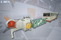 Máquina perfiladora de canales C galvanizados para estructuras de acero prefabricadas FrameMac con componentes principales: motor, engranaje y PLC