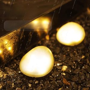 Luces Solares LED Decorativas para Jardín, con Forma de Ganso, Efecto Piedra Cálida, Encendido Crepuscular, Impermeables - Product Image 5