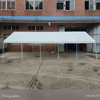 Abri de voiture en acier moderne multifonctionnel 5x10m - Abri commercial pour événements en plein air, garage pour voiture domestique, durable, imperméable