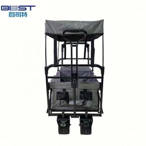 Couleurs et tailles personnalisées Chariot utilitaire extérieur pliable léger en acier inoxydable Chariot de camping Auvent supérieur supporté par l'OEM - Product Image 2