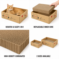 Recharge de remplacement pour griffoir à chat en carton ondulé, planche à gratter réversible pour arbre à chat, vente en gros usine