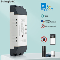 Ewelink F0803 Interrupteur intelligent universel pour la domotique, contrôleur de porte de garage intelligent WiFi 2CH DC 7-32V sans RF 433MHz sans USB