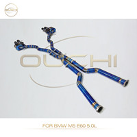 OUCHI Catback d'échappement en titane pour BMW M5 E60 5.0L tuyau d'échappement avec silencieux à valve pièces de Performance automatique de haute qualité