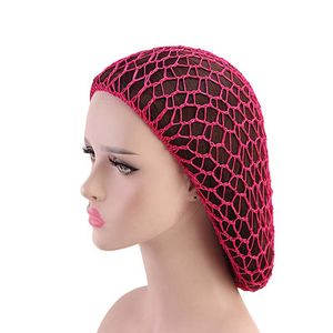 En gros Unisexe Polyester <span class=keywords><strong>Cheveux</strong></span> Snood <span class=keywords><strong>Nuit</strong></span> Sommeil Chapeau <span class=keywords><strong>Cheveux</strong></span> Snood Crocchet <span class=keywords><strong>Filet</strong></span> Casquette Été Couvre-chefs Solides Perruque Casquette Turban Bonnet - Product Image 3