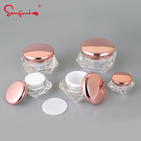 5g 10g 15g 20g 30g Luxury empty small fancy skin care custom plastic packaging face acrylic cosmetic body cream jar