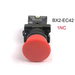 Xb2-Ec31 Mushroom Head Push Button Switch 22mm Momentary Self-Reset 1no/1nc Red Green Yellow