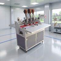 Machine d'application de ruban adhésif semi-automatique contrôlée par PLC pour cartons ondulés