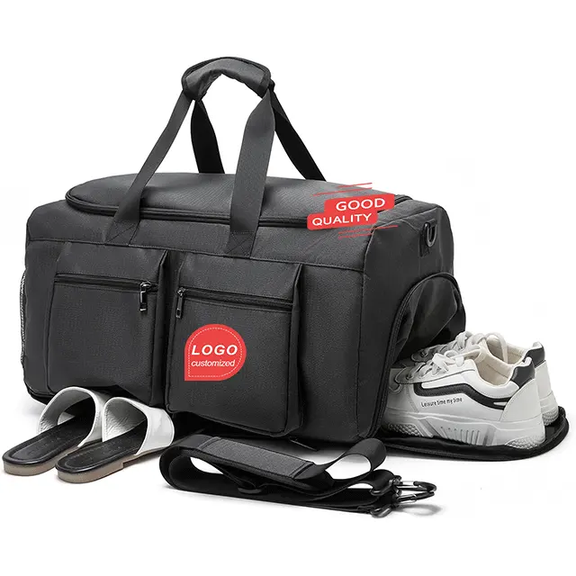 Silindir seyahat çantası ıslak cep büyük gecede ile ayakkabı bölmesi spor çanta küçük seyahat çantası erkekler kadınlar için