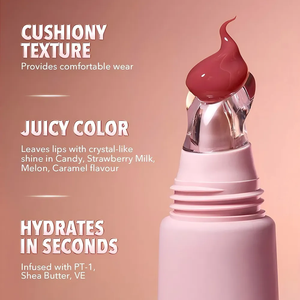 Lucidalabbra Private Label di Alta Qualità Balsamo Labbra Liquido Opaco Resistente all'Acqua con Design di Tendenza Logo Personalizzabile Tinta Labbra in Crema OEM - Product Image 4