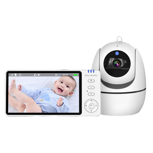 Meilleur prix 5 pouces 720p numérique vidéo bébé moniteur nouveau bébé Audio caméra 1080p résolution pleurs détection caractéristique usine directe - Product Image 1
