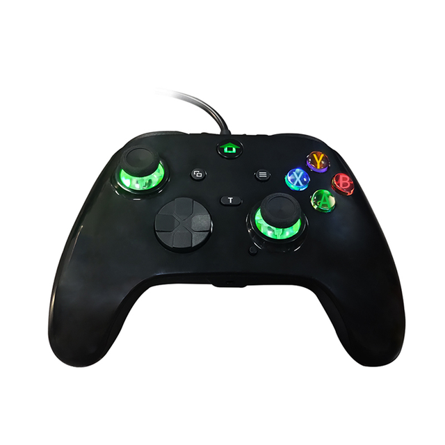 For XBOX Series Full-featured Wired Handle With Light Wired Game Controller TURBO One-click Burst