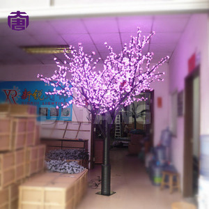 Illuminated <b>LED</b> Cherry Blossom <b>Tree</b> <b>Light</b> Iron Trunk Decorative Landscape for Plaza Park Garden Resort Scenic Display for Sale - Product Image 6