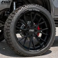 Jantes forgées H-Spoke de qualité supérieure de 22, 26 et 28 pouces, 8*170, 24*14, en alliage forgé pour Silverado/Sierra 2500/3500 HD tout-terrain