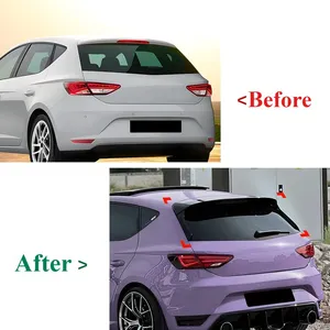 Aileron de toit arrière pour Seat MK3 Standard 2013-2019, garniture de fenêtre, lèvre de spoiler, kit carrosserie extérieur - Product Image 3