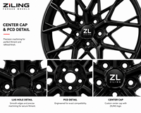 Nuevas Llantas de Aleación Premium Personalizadas ZL para Chevrolet Corvette Camaro de 18-21 Pulgadas, Ruedas Monobloque de Aluminio Forjado, Ajuste de Alto Rendimiento