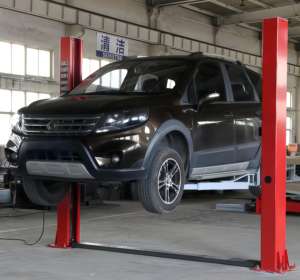 Pont élévateur 2 colonnes à plateaux avec déverrouillage manuel, pour <span class=keywords><strong>garage</strong></span> de réparation automobile - Product Image 2
