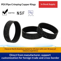 Anneaux de sertissage en cuivre pour tuyaux PEX pour accessoires de robinet femelle