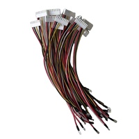 Faisceau de câbles blanc à 4 broches UL1007 22AWG, assemblage de câbles personnalisé avec bornes à anneau pour appareils électroménagers et circuits imprimés