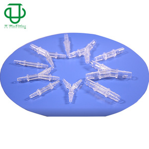 Blue PC Plastic Y-Type Tee Tubing Insert Equal Diameter Pagoda Connector Radiation Resistant and <b>Sterilization</b> for Medical Use - Product Image 3