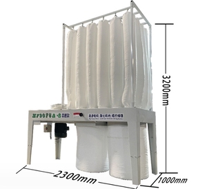 Aspirateur industriel pour ponceuse, aspirateur à bois, collecteur de poussière centrifuge centralisé pour le travail du bois, sac à sciure de bois - Product Image 4
