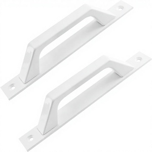 Modern White Aluminum Sliding <b>Door</b> <b>Handle</b> Sash Lift Cabinet <b>Pull</b> Screws 175mm Length Hardware Barn <b>Doors</b> Gates Closets - Product Image 4