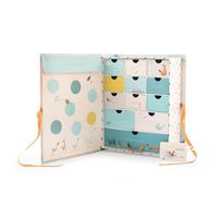 Boîte Cadeau Calendrier de Luxe pour Bébé en Gros, Conception Personnalisée, Emballage Unique, Cadeaux pour Nouveau-né, Fêtes, Lamination Mate Rigide