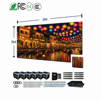 Écran LED de location 2m x 3m intérieur P2.6 P2.9, installation facile pour scène, mariage, église, événement d'entreprise
