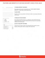 Papier de sécurité fabriqué en Chine, 95g, papier à chèque bancaire, papier à filigrane, papier d'impression de chèque