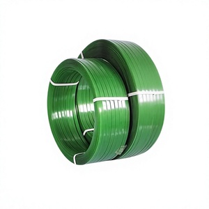 Fleje de PET y Acero de 16 mm, <span class=keywords><strong>Flexible</strong></span>, para Logística y Transporte, Venta al por Mayor de Fábrica, Embalaje Manual para Cajas de Madera Verdes - Product Image 1