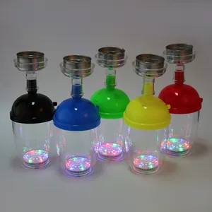 Neues Design Fabrik Acryl Reise Sheesha Tragbare Led Shisha Shisha Tasse für Auto Chicha Custom LED Shisha