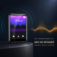 Lecteur MP3 OEM/ODM avec écran tactile intégral V2.0, stockage de 4 Go à 32 Go, prenant en charge les formats audio FLAC/WAV/APE/FLAC, USB Type-C, 2 à 4 pouces