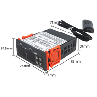STC-3028 Customizable ODM Temperature Humidity Controller NTC Sensor 12V 24V 220V Plastic Material for Temperature Instruments