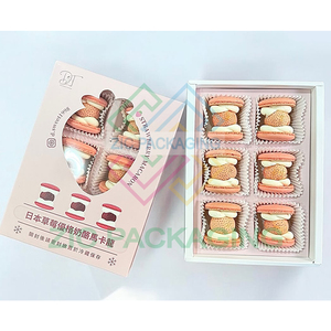 Caja de Embalaje de Papel para Galletas, Pasteles, Donas, Sushi, Repostería, Snacks, Brownies, Color Rosa de Lujo, Más Vendida - Product Image 6