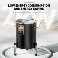 Cuiseur à riz électrique professionnel Winners en acier inoxydable épaissi, grande capacité 45L, pour restaurant et cantine