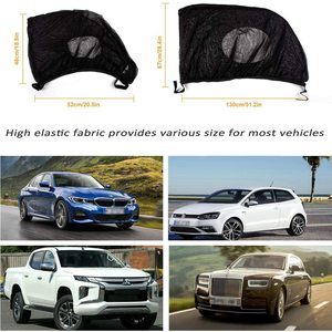 Pare-soleil en maille respirant pour voiture, Protection contre les conditions solaires et les personnelles, housse pare-soleil pour automobile - Product Image 5