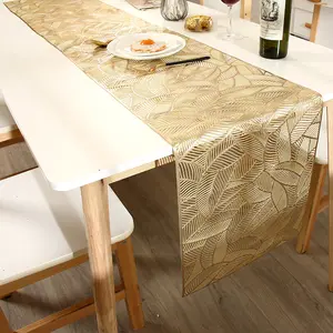 Nieuwe Kerst Tafel Placemats Geperst Hollow Gold Placemats